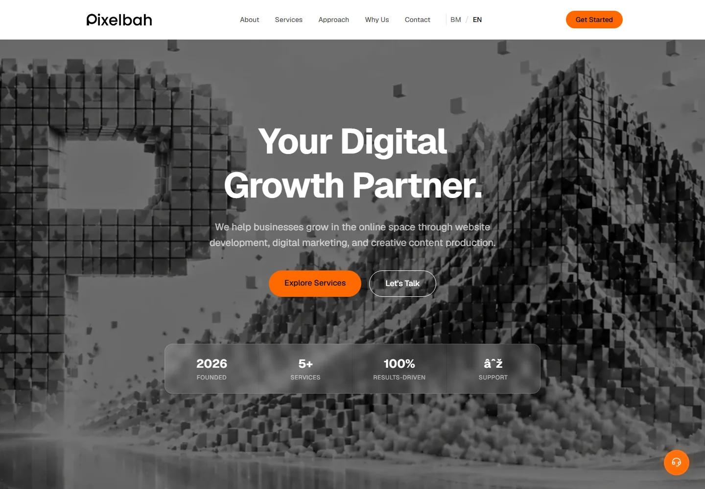 Pixelbah Digital website preview